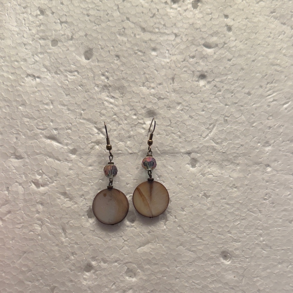 Elegant Brown Dangle Earrings